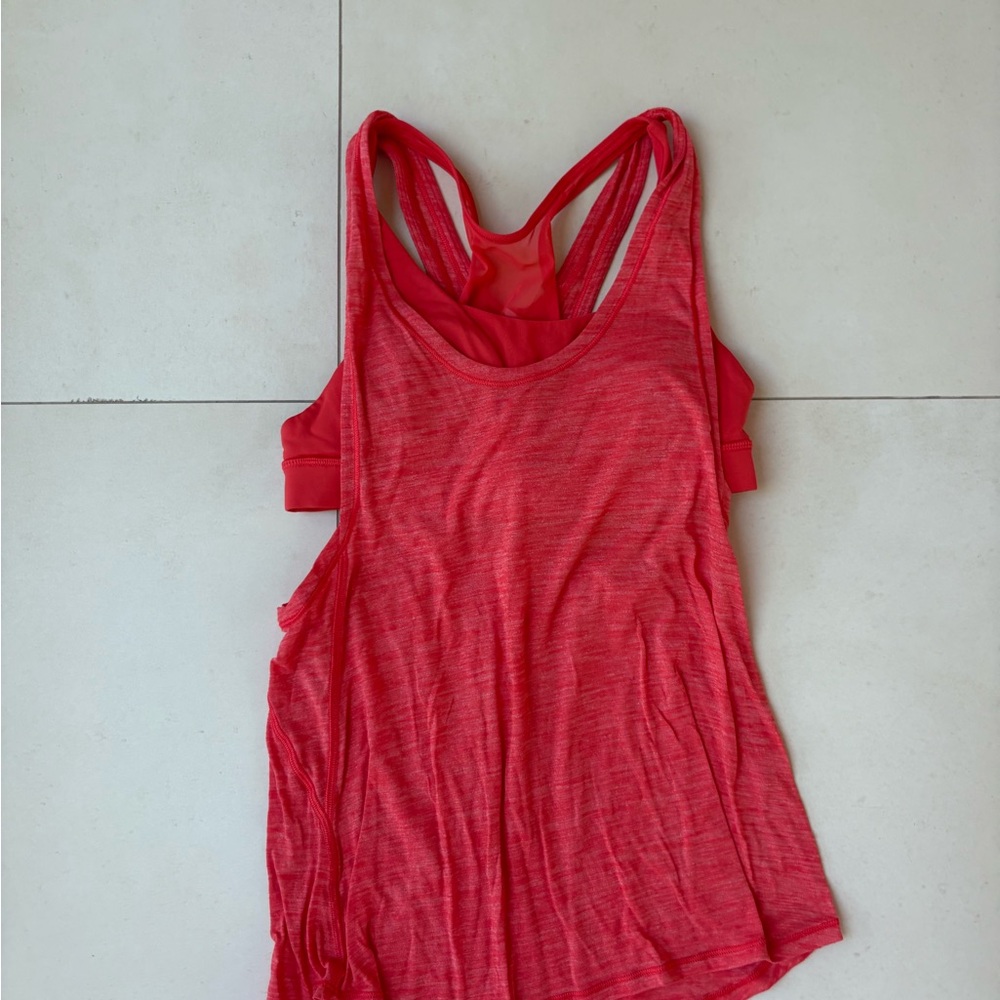 Lululemon Athletica Red Flowy Tank Top